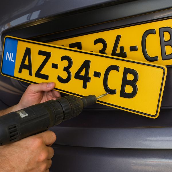 Monteren Nederlandse kentekens op een geimporteerde auto